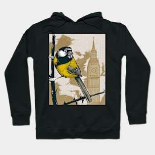 The gardens of Great Tit Hoodie